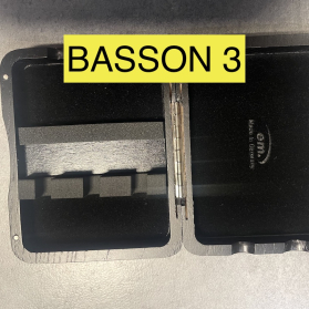 Boite en bois : 3 anches de basson